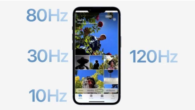 河口苹果14维修分享iPhone 14有高刷吗 